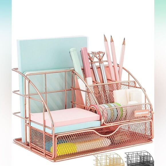 Other - Rose gold desk organizer